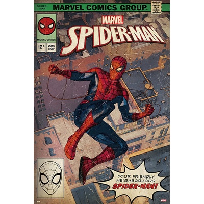 Plagát, Obraz - Spider-Man - Comic Front, 61 × 91.5 cm
