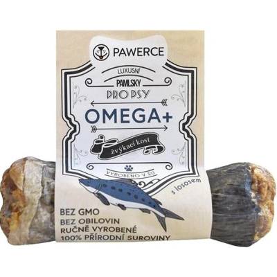 Pawerce žvýkací kost plněná Omega+ 10 cm
