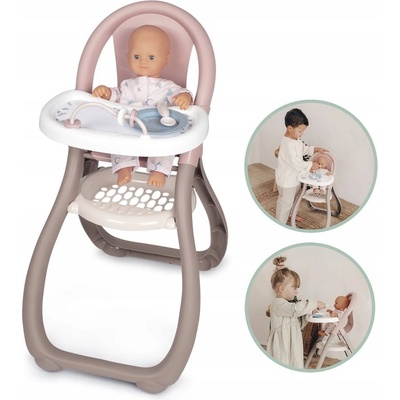 Smoby Baby Nurse Stolička na kŕmenie pre bábiku + príslušenstvo 220370