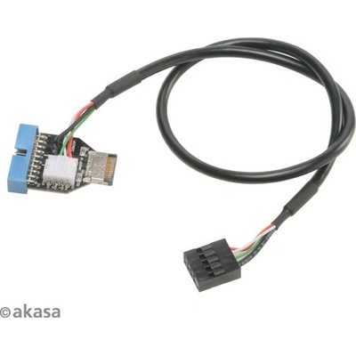 Akasa USB 3.1 gen 2 int. na USB 3.1 Gen1 19-pin AK-CBUB38-40BK – Zboží Živě