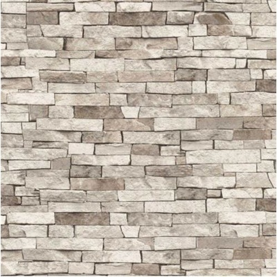 P+S International 554610 Papierová tapeta kamenný obklad hnedý rozmery 0,53 x 10,05 m