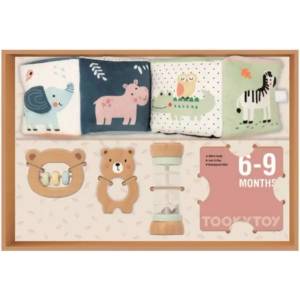 Tooky Toy Tooky Toy: Подаръчен комплект за бебе - за бебета на 6-9 месеца (TP558)
