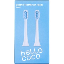 Hello coco Toothbrush Head Blue 2ks