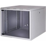 LANDE SOHO Комуникационен шкаф LANDE SOHO 9U / 19`` / 535x440x400 mm / Сив / Стъклена врата
