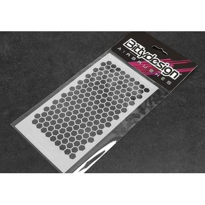 BittyDesign maskovací předlohy včelí plásty V1 velké