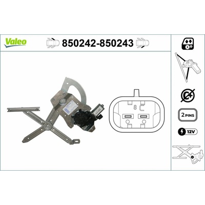 Mechanizmus zdvíhania okna VALEO 850243