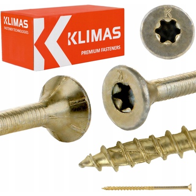 Vruty do dřeva Klimas Wkręt-Met 8 x 160 mm 50 ks