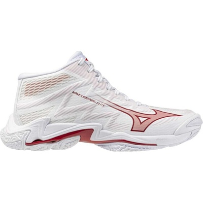 Mizuno WAVE LIGHTING ELITE MID W Bílá Vínová