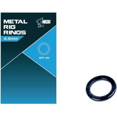Nash Kroužky Metal Rig Rings 2,5 mm 20 ks