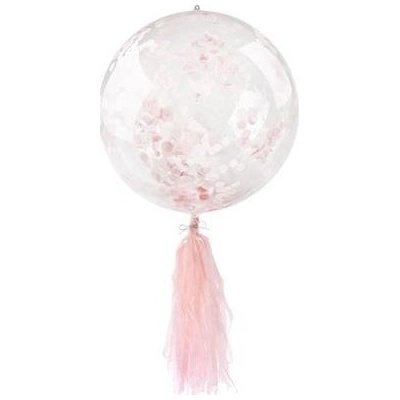 Grabo BLF5757 Konfetový balón so strapcami 45 cm Ružová
