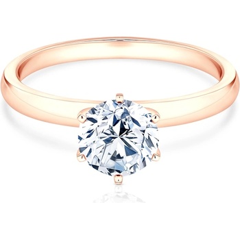 SAVICKI Годежен пръстен savicki: розово злато, лабораторен диамант