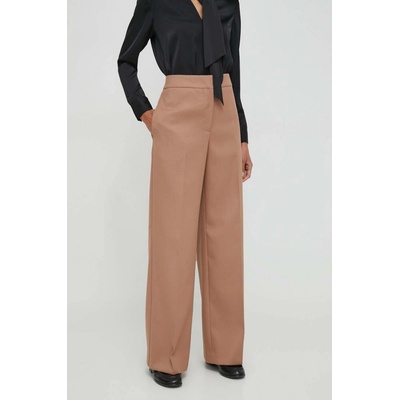 Calvin Klein dámské kalhoty jednoduché high waist K20K206333 béžové