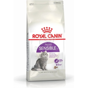 Royal Canin Sensible - суха храна за възрастна котка с чувствително храносмилане 10 кг + 2 кг подарък
