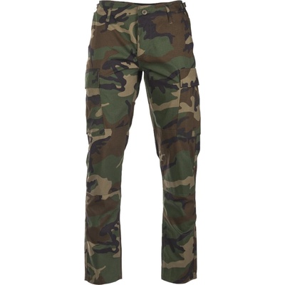 Kalhoty Mil-tec US Polní Slim Fit BDU R S woodland