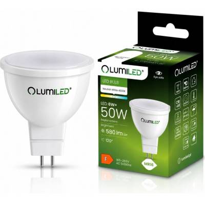 Lumiled LED žiarovka GU5.3 MR16 6W = 50W 580lm 4000K Neutrálna 120°