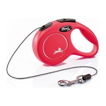 flexi New Classic Rope Red автоматичен повод за кучета тип въже - 0.2кг