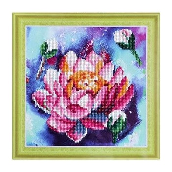Collection D'Art Collection D`art - Картина с частична диамантена мозайка - Лотус (AX303014)