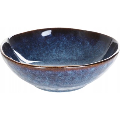 Homla Miska kameninová vintage modrá 17 cm