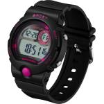 SANDA Детски часовник Sanda Sport V2, Черен / Розов (SANDA-6035-KIDS-BLACK-PINK) Часовници