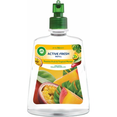 Air Wick Active Fresh náplň na vodnej báze do automatického difuzéra Marakuja a tropické mango 228 ml