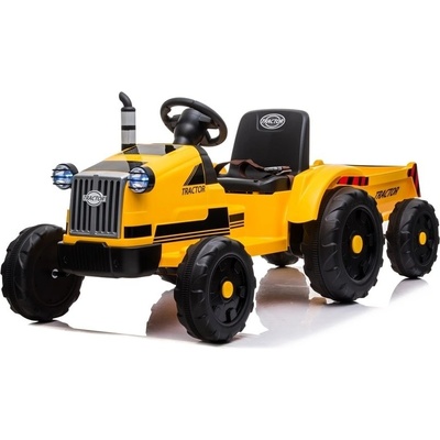 Mamido elektrický traktor s vlečkou T1 žltá