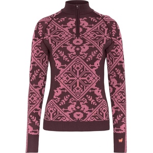 Kari Traa Дамско мериносово термобельо Kari Traa Women's Saga Half Zip Merino base layer - Cocoa Powder - размер XL (105-6581-0415)
