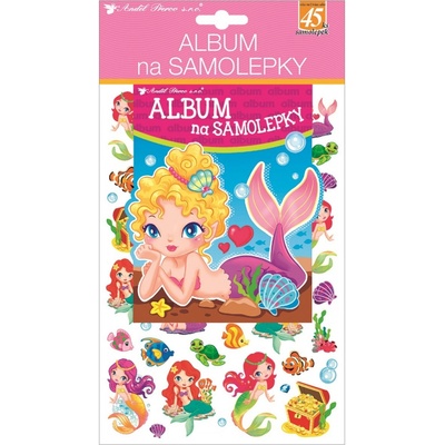 Anděl Album na samolepky hologram 45 samolepek Mořské panny