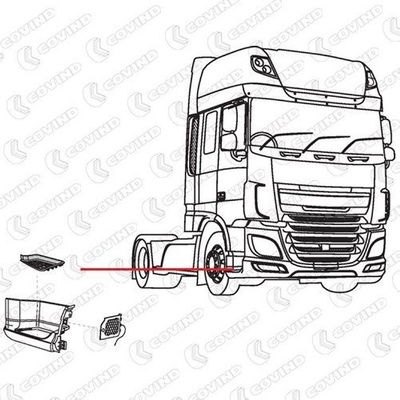 Stupačka DAF XF106 - pravá dolní MTX ED06190201