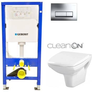 GEBERIT Duofix tlačidlo DELTA51 WC CERSANIT CARINA + SEDADLO 458.103.00.1 CA1