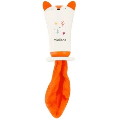 Miniland Adorable Moments Detská mäkká hrkálka Líška Foxy