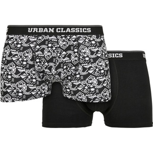 Urban classics мъжки боксерки (комплект от 2) URBAN CLASSICS - органичен памук - TB4416 - детайл aop+black