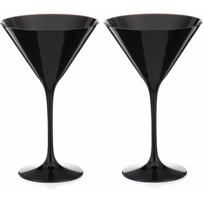Diamante sklenice na Martini Ghost Black 2 x 210 ml