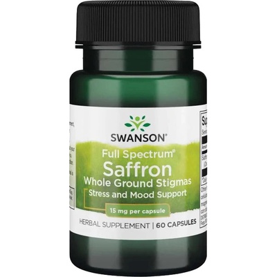 Swanson Šafrán Saffron 15 mg 60 kapsúl