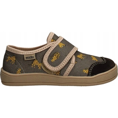 MIDO 60-09 MÄKKÉ papuče TENISKY Barefoot KOŽENÉ NA SUCHÝ ZIPS LEOPARD