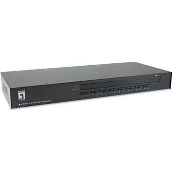 LevelOne LevelOne KVM-3216 KVM превключвател Монтаж в сървърен шкаф Черен (KVM-3216) (KVM-3216)