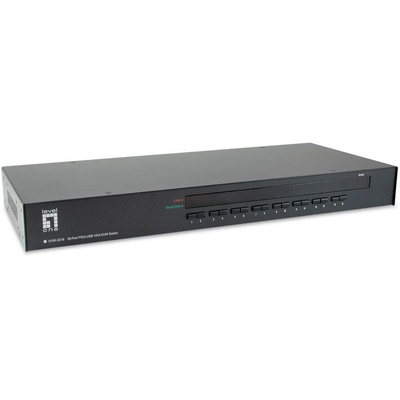 LevelOne LevelOne KVM-3216 KVM превключвател Монтаж в сървърен шкаф Черен (KVM-3216)