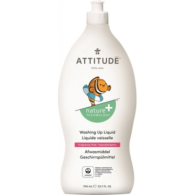 Attitude přípravek na mytí nádobí pro děti bez vůně 700 ml