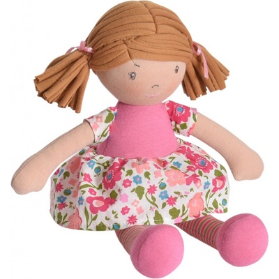 Bonikka látková 25 cm malá Fran ružové šaty