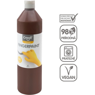Creall prstová farba 750 ml hnedá