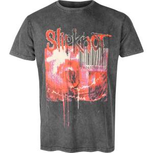 ROCK OFF мъжка тениска Slipknot - TESF Barcode Stone Wash-i CHAR - ROCK OFF - SKSTNW98MC