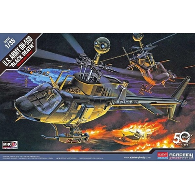 Academy Bell OH 58D černá DEATH US Army Model Kit 12131 1:35