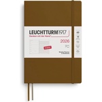 Leuchtturm1917 372683 Weekly Calendar & Notebook Medium (A5) 2026, Softcover, Spice Brown, English (372683)