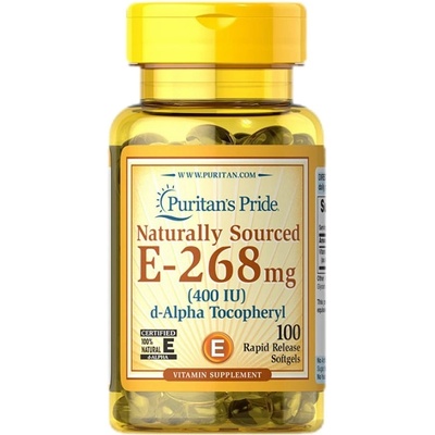 Puritan's Pride Vitamin E-400 IU Naturally Sourced [100 Гел капсули]