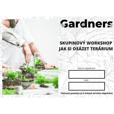 Gardners Soukromý skupinový workshop - Jak si osázet terárium (flexibilní termín)