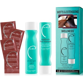 Malibu C Wefts & Extensions Wellness Collection Set