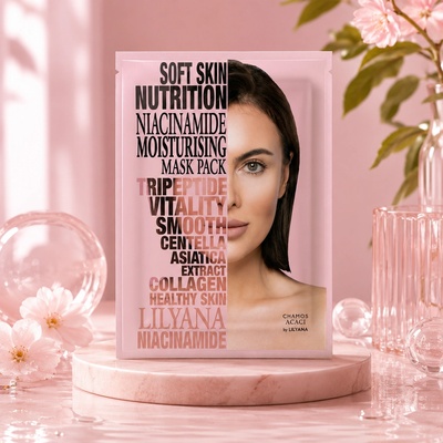 Chamos Cosmetics Ниацинамид Ампула Маска за Хидратация и Сияние Chamos by Lilyana (CHAC369977)