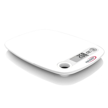 Hauser Кухненска везна Hauser DKS-1064W, обхват на измерване 5 кг, деление грам, бяла (DKS-1064_WH)