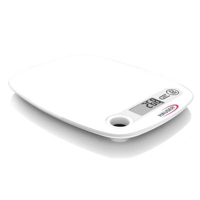 Hauser Кухненска везна Hauser DKS-1064W, обхват на измерване 5 кг, деление грам, бяла (DKS-1064_WH)