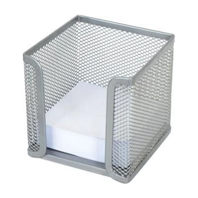 ARK Поставка за листчета/кубчета, мрежеста, метална, сива/сребърна