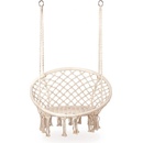 ModernHome Závesné hojdacie kreslo Brasil Biela | GW-076 WHITE GW-076 WHITE